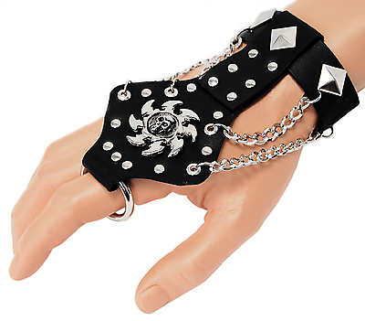 Lederarmband - Tribal Totenkopf