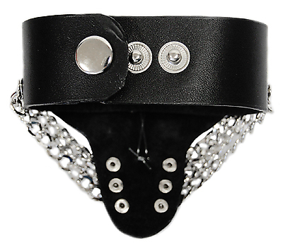 Lederarmband - Totenkopfschwert