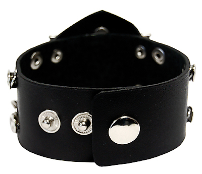 Lederarmband - Totenkopf Schmetterling