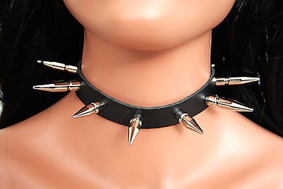 Lederhalsband / 2,5 cm & 3,5 cm Killernieten