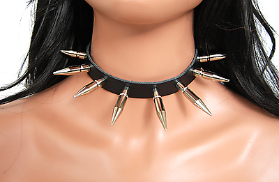 Lederhalsband / 4,5 cm & 3,5 cm & 2,5 cm Killernieten