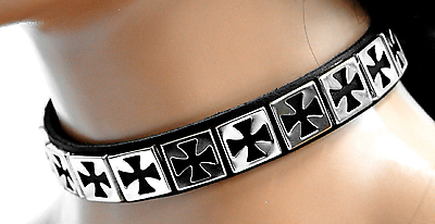 Lederhalsband - Eisernes Kreuz