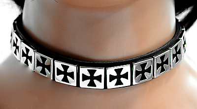 Lederhalsband - Eisernes Kreuz