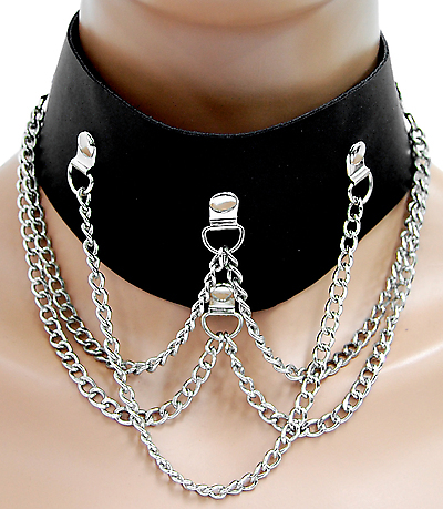 Lederhalsband - Ketten