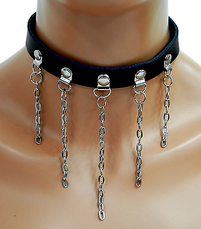 Lederhalsband - Ketten