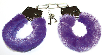 Plüschhandschellen lila