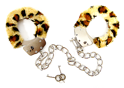 Handschelle Leopardmuster