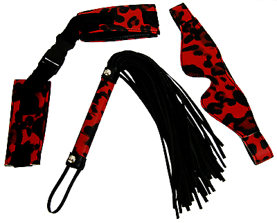 Leopardenmuster - Rot