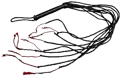 Leder 9-Riemenpeitsche