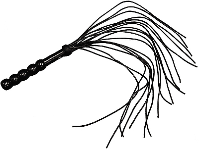 Leder Peitsche mit Kugelgriff