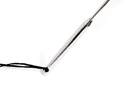 Edelstahlgerte mit Lederschlag