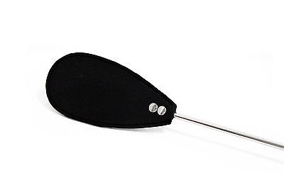 Edelstahlgerte mit Lederschlag II