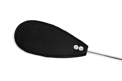 Edelstahlgerte mit Lederschlag II