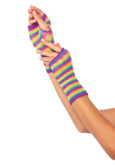 Rainbow Net Gloves