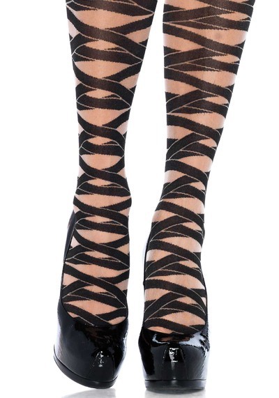 Contrast Woven Pantyhose