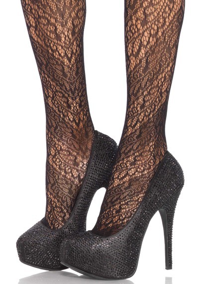 2-Tone Spiral Pantyhose
