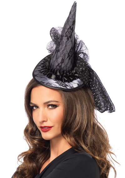 Mini Lace Witch Hat