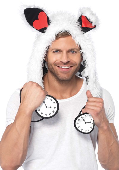 White Rabbit Furry Hood