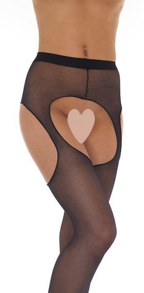 Strumpfhose offen schwarz