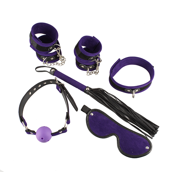Soft bondage Anfänger Set lila (6-teilig)