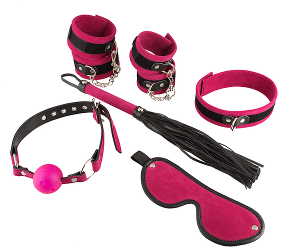 Soft bondage Anfänger Set pink (6-teilig)