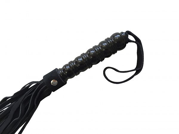 Schwarzer Wildleder Flogger
