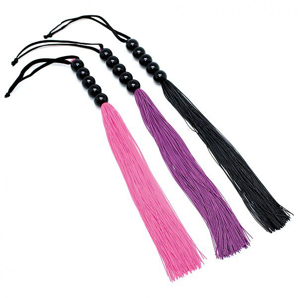 Silicone Peitsche 38 cm schwarz