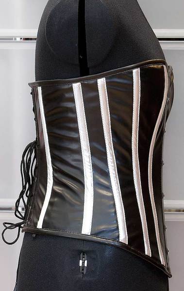 Corsage schwarz / weiß