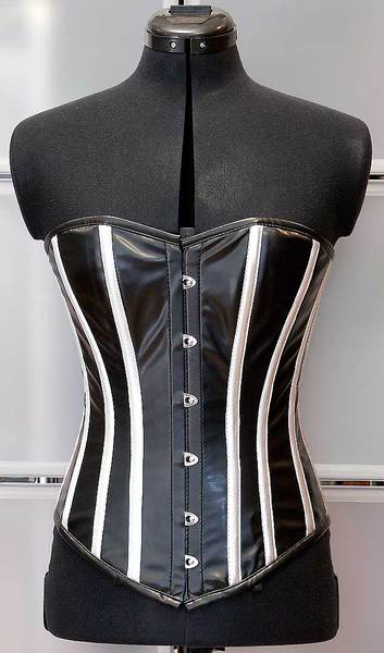 Corsage schwarz / weiß