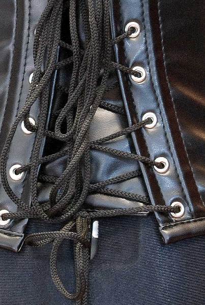 Corsage schwarz / weiß