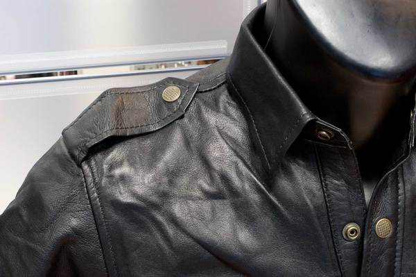 Leder Herrenhemd klassisch