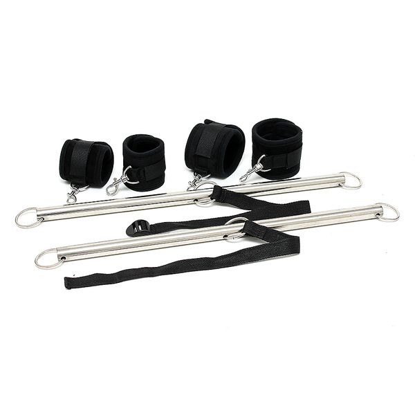 Doppelte Spreizstange mit Handfesseln und Fußfesseln