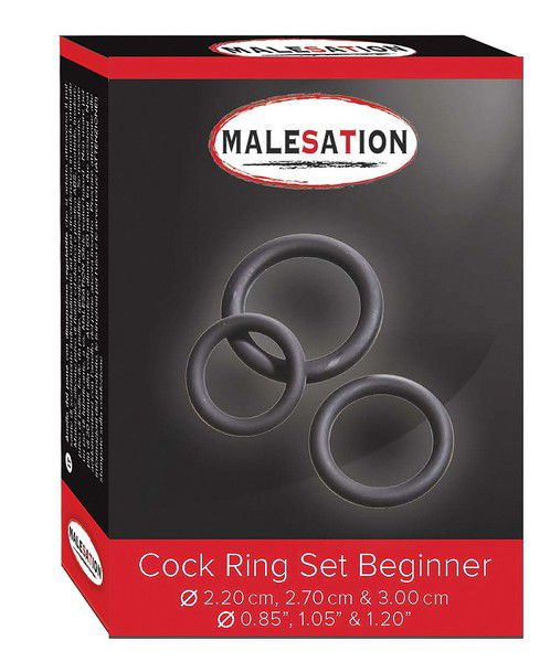 MALESATION Cock Ring Set Beginner