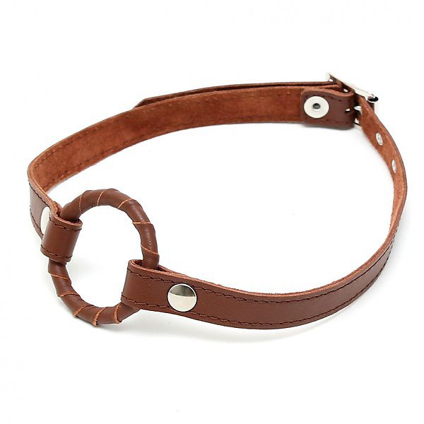 Leder-Ringknebel Retro