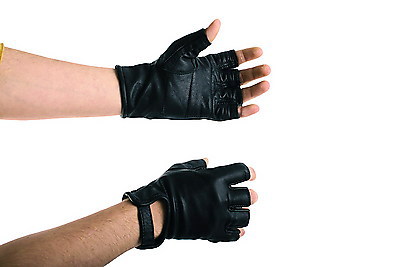 Fingerlose Handschuhe aus Leder