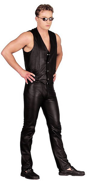 Leder-Herrenweste