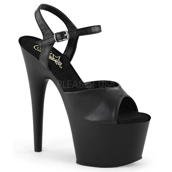 Plateau Sandalette ADORE-709 Kunstleder schwarz