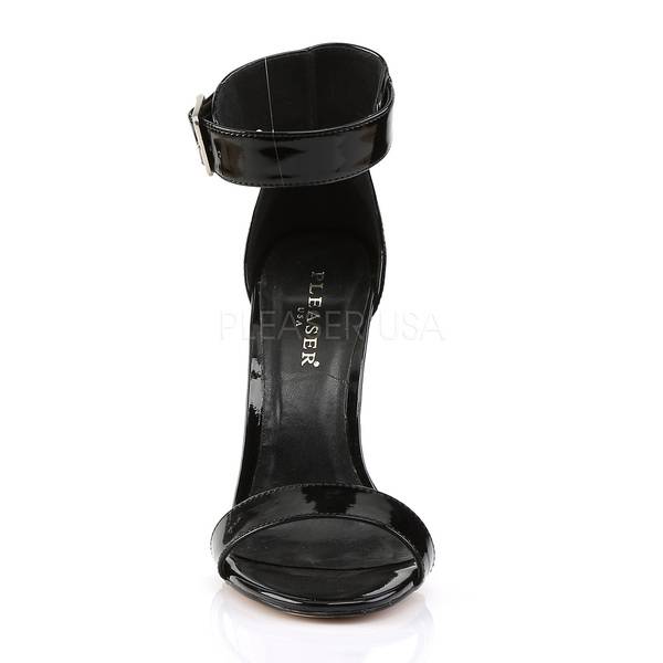Elegante Sandalette AMUSE-10 Lack schwarz