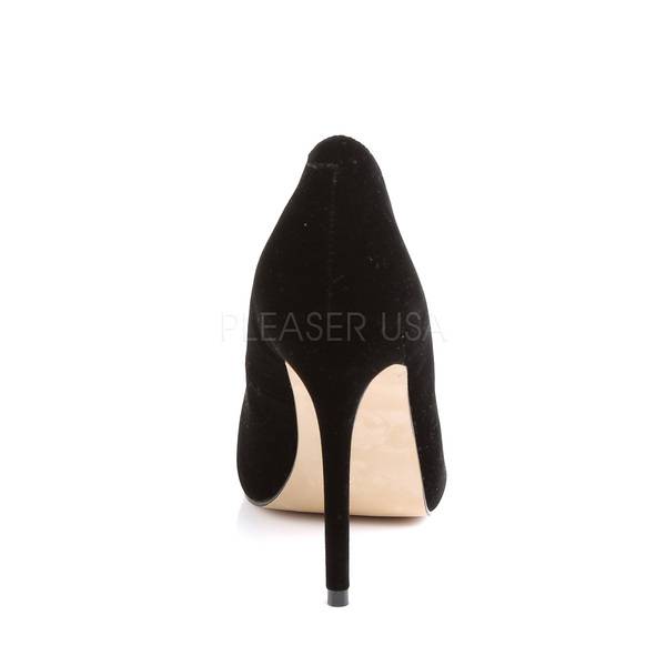 High Heels Pumps Samt schwarz AMUSE-20