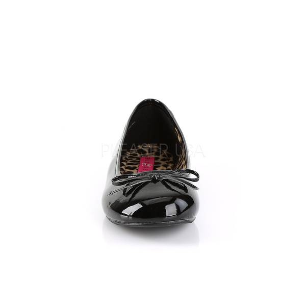 Ballerinas ANNA-01 Lack schwarz