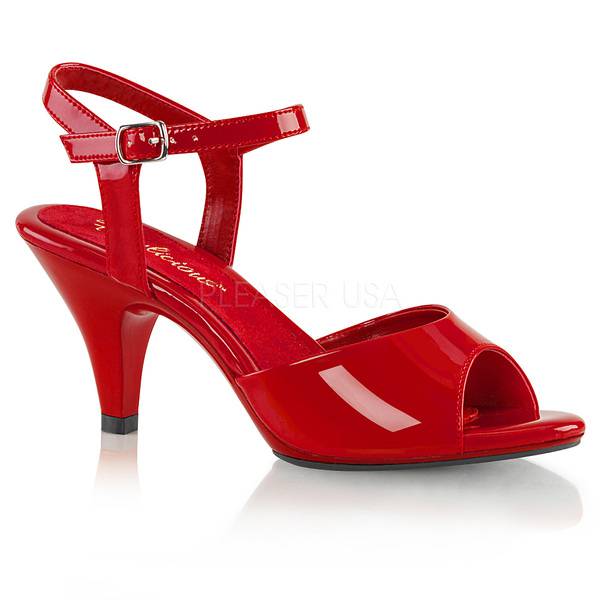 Klassische Lack Sandalette BELLE-309 rot