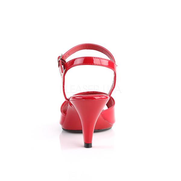 Klassische Lack Sandalette BELLE-309 rot