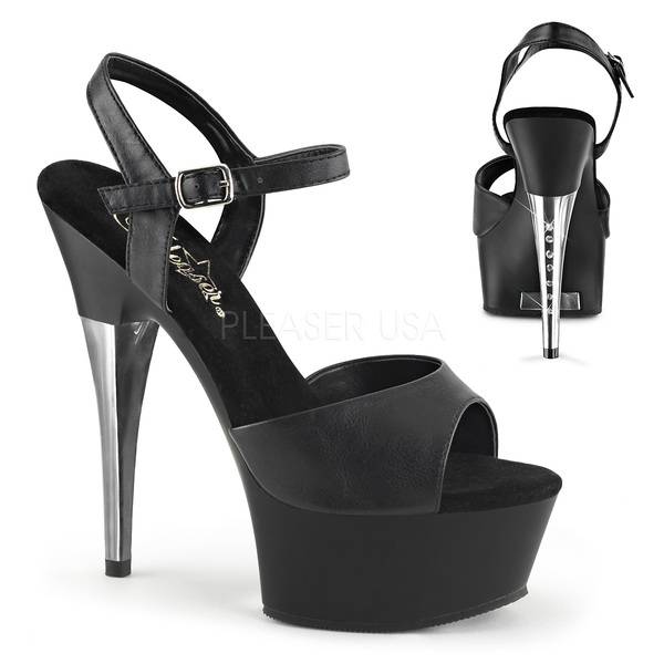 Peep Toe Sandalette mit Knöchelriemen CAPTIVA-609 schwarz