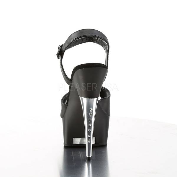 Peep Toe Sandalette mit Knöchelriemen CAPTIVA-609 schwarz