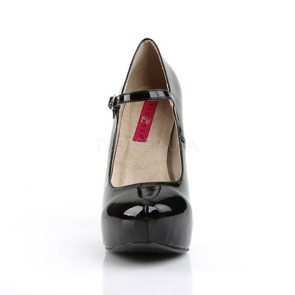 Mary Jane Pumps CHLOE-02 Lack schwarz