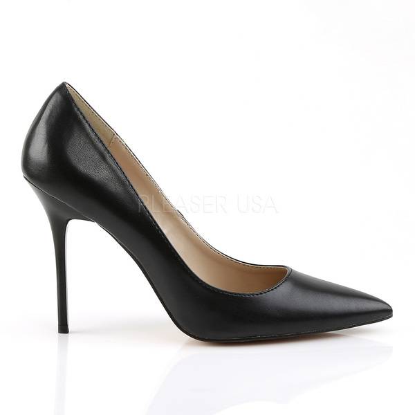 Pumps aus schwarzem Kunstleder CLASSIQUE-20