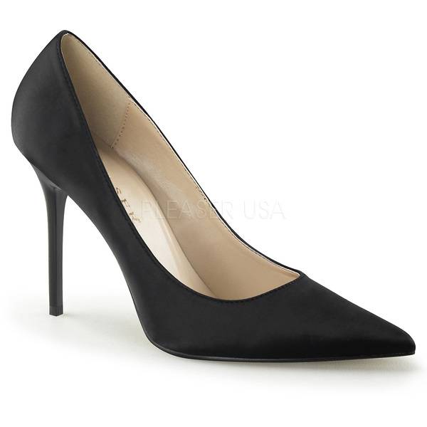 Satinpumps CLASSIQUE-20 schwarz