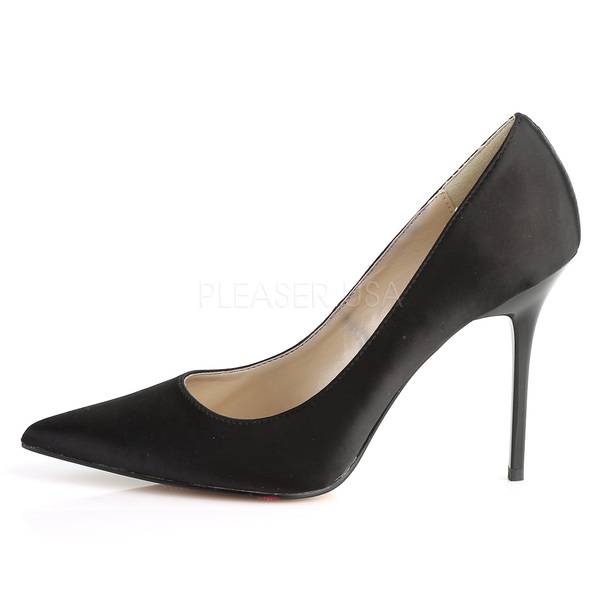 Satinpumps CLASSIQUE-20 schwarz