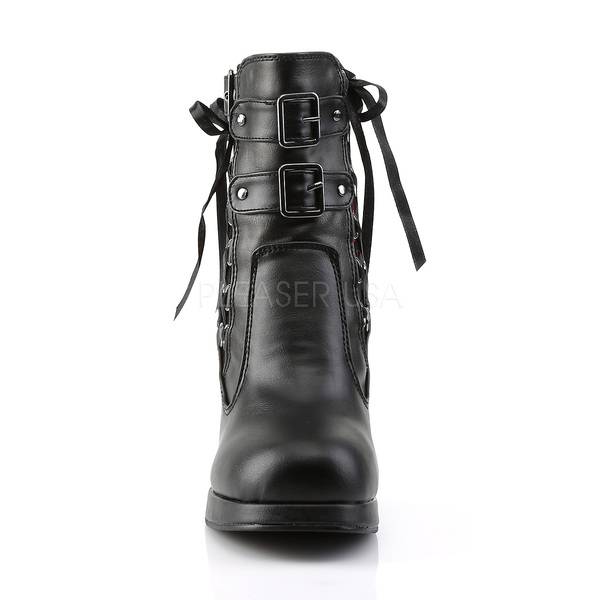 Stiefeletten mit Blockabsatz CRYPTO-51 schwarz