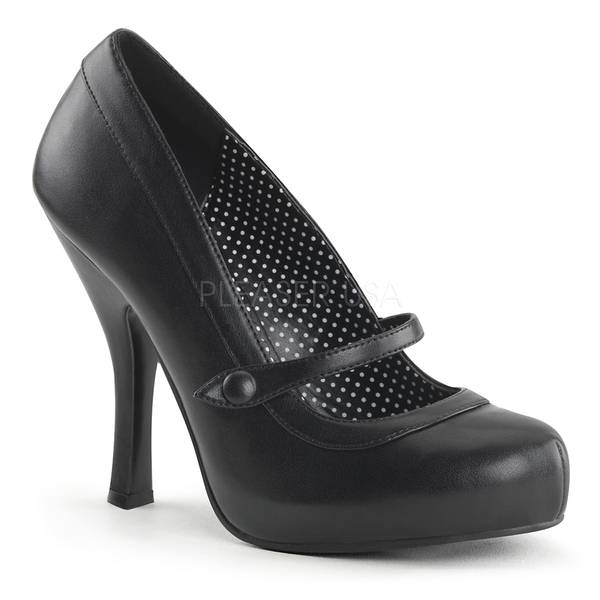 Mary Jane Retro Pumps CUTIEPIE-02 Kunstleder schwarz